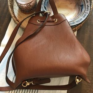 Calvin Klein bucket backpack-style purse